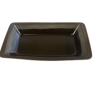 1970s Retro Mikasa Ultima Plus Japan Brown Stoneware Baking Dish 13.25x7.5 Inch
